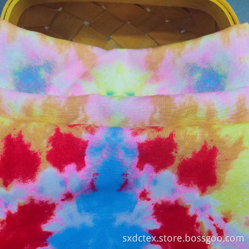 New Tie Dye Rayon Plain Print Fabric
